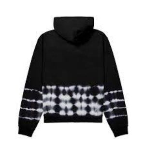 TALENTLESS Black and White Tie-Dye Hoodie